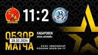 СКА-Нефтяник - Волга - 11:2. Чемпионат России-2023/24